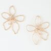 Delicate Abstract Flower Earrings – Gold or Silver