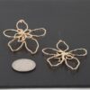 Delicate Abstract Flower Earrings – Gold or Silver
