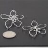 Delicate Abstract Flower Earrings – Gold or Silver