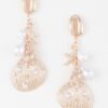 Pearled Under the Sea Drop Earrings – Gold & Cream Pearls
