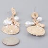 Pearled Under the Sea Drop Earrings – Gold & Cream Pearls