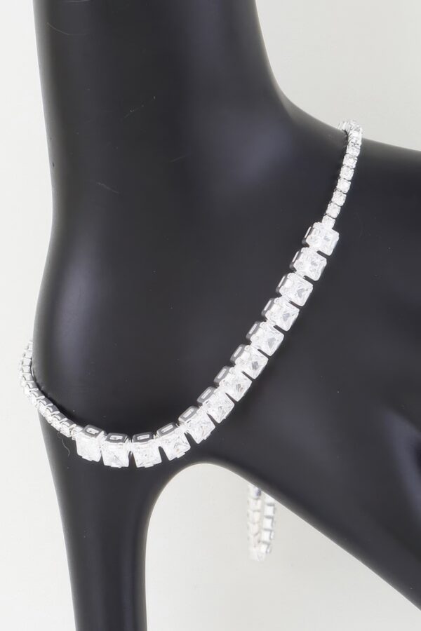 Multi Cubic Jeweled Bracelet – Polished Gold or Silver