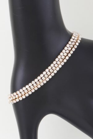 Triple Cubic Jewel Bracelet – Gold or Silver