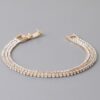 Triple Cubic Jewel Bracelet – Gold or Silver