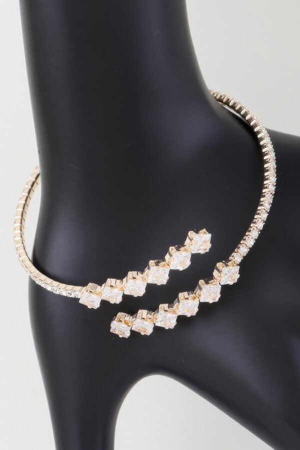 Star Motif Jeweled Wrap Bracelet – Gold or Silver