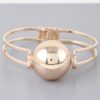 Sphere Cuff Bracelet – Sculptural Gold-Plated Cuff