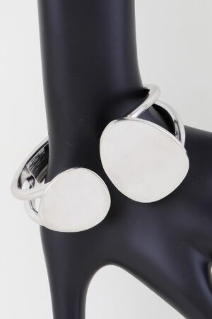Flat Stone Wrap Bracelet – Gold or Silver Plated