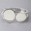 Flat Stone Wrap Bracelet – Gold or Silver Plated