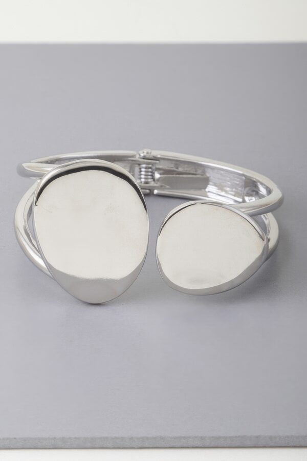 Flat Stone Wrap Bracelet – Gold or Silver Plated