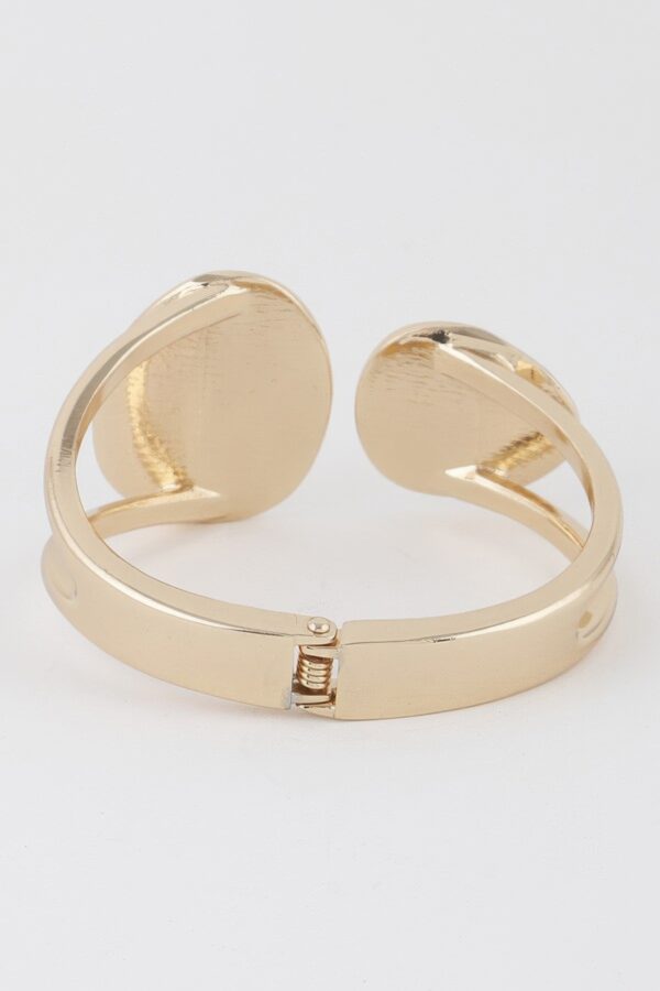 Flat Stone Wrap Bracelet – Gold or Silver Plated
