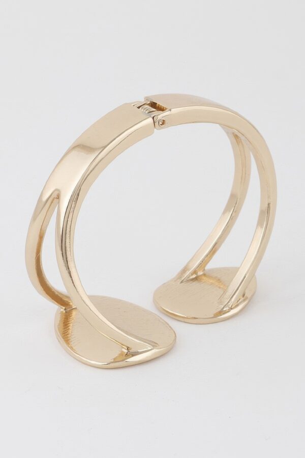 Flat Stone Wrap Bracelet – Gold or Silver Plated