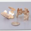 Gold Floral Hoop Earrings – Delicate Petal Accents