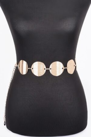 Layered Multi-Metal Chain Belt – Gold & Silver