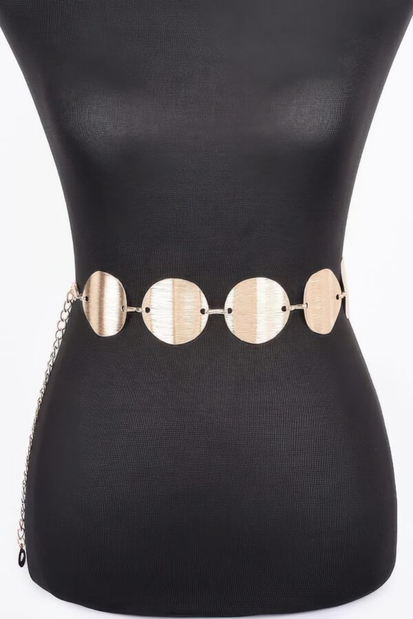 Layered Multi-Metal Chain Belt – Gold & Silver