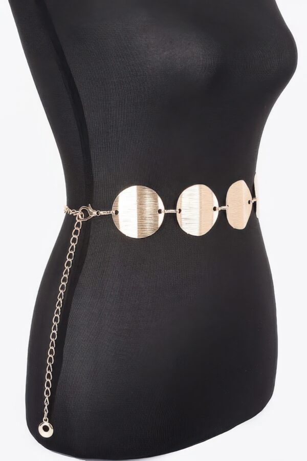 Layered Multi-Metal Chain Belt – Gold & Silver