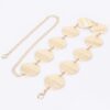 Layered Multi-Metal Chain Belt – Gold & Silver