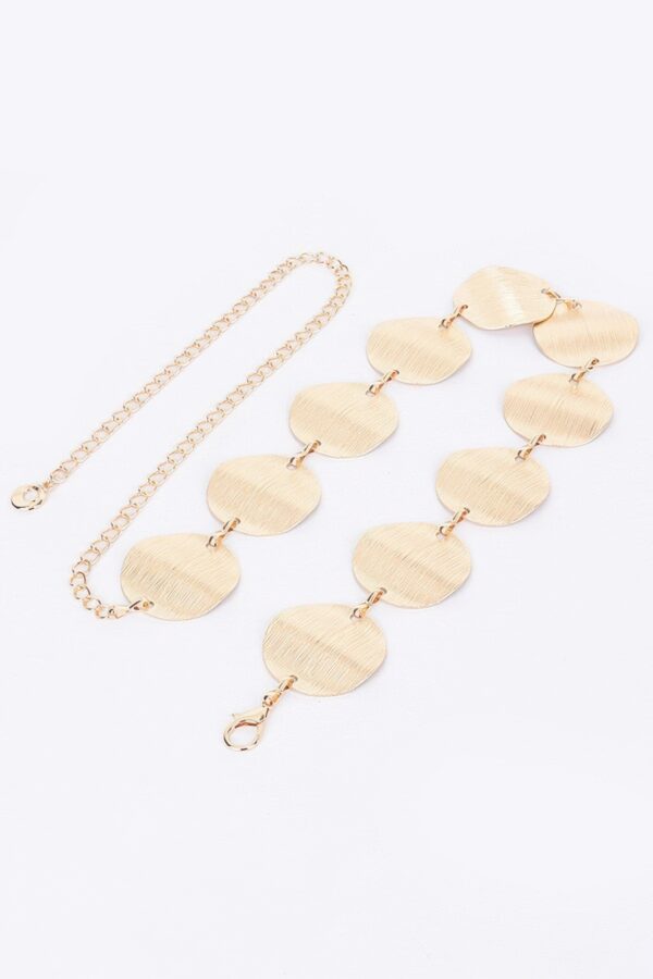 Layered Multi-Metal Chain Belt – Gold & Silver