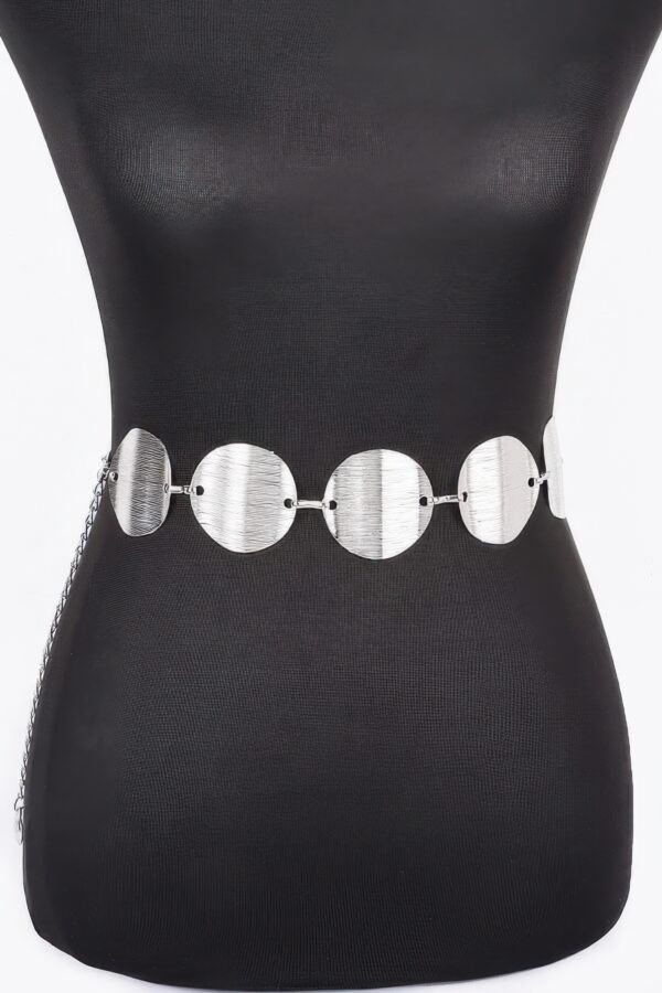 Layered Multi-Metal Chain Belt – Gold & Silver