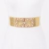 Pearl Metal Buckle Elastic Belt – Chic Waist Accent