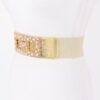 Pearl Metal Buckle Elastic Belt – Chic Waist Accent
