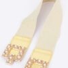 Pearl Metal Buckle Elastic Belt – Chic Waist Accent