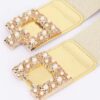 Pearl Metal Buckle Elastic Belt – Chic Waist Accent