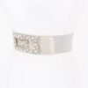 Pearl Metal Buckle Elastic Belt – Chic Waist Accent