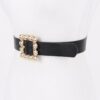 PU Belt with Square Metal Buckle – Black/Brown/Camel