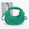 Faux Leather Rope Hobo Bag – Mixed Metal Accent