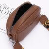 Faux Leather Camera Bag – Leopard Strap Accent