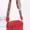 Faux Leather Camera Bag – Multi-Color Strap