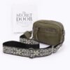 Faux Leather Camera Bag – Multi-Color Strap