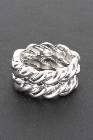 Twist & Shine Bracelet – Twisted Metal Bangle, Gold or Silver