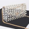 Rhinestone Clear PVC Belt Bag with Chain