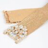 Multi-Stone Metallic Straw Stretch Belt – Gold or Silver