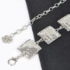 Hammered Square Metal Chain Belt – Gold or Silver