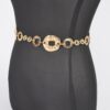 Hammered Metal Chain Belt – Textured Iron Links