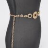 Hammered Metal Chain Belt – Textured Iron Links