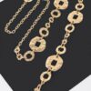 Hammered Metal Chain Belt – Textured Iron Links