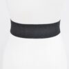 Rhinestone Ribbon Elastic Belt – Sparkle Ribbon, Black/Clear