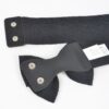 Rhinestone Ribbon Elastic Belt – Sparkle Ribbon, Black/Clear