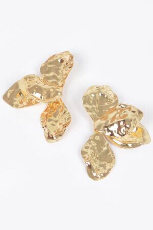 Vintage Metal Statement Earrings – Gold or Silver