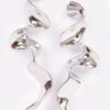 Gold-Plated Metal Drop Earrings – Sleek Silhouette