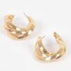 Multi-Metal Small Hoop Earrings – Mixed Metal Finish