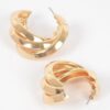 Multi-Metal Small Hoop Earrings – Mixed Metal Finish