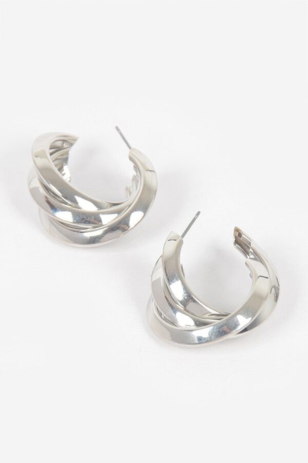 Multi-Metal Small Hoop Earrings – Mixed Metal Finish