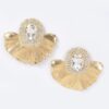 Rhinestone Metal Drop Earrings – Sparkling Clear & Multicolor