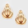 Metal Stud Earrings – Minimalist Polished Metal, Gold/Silver