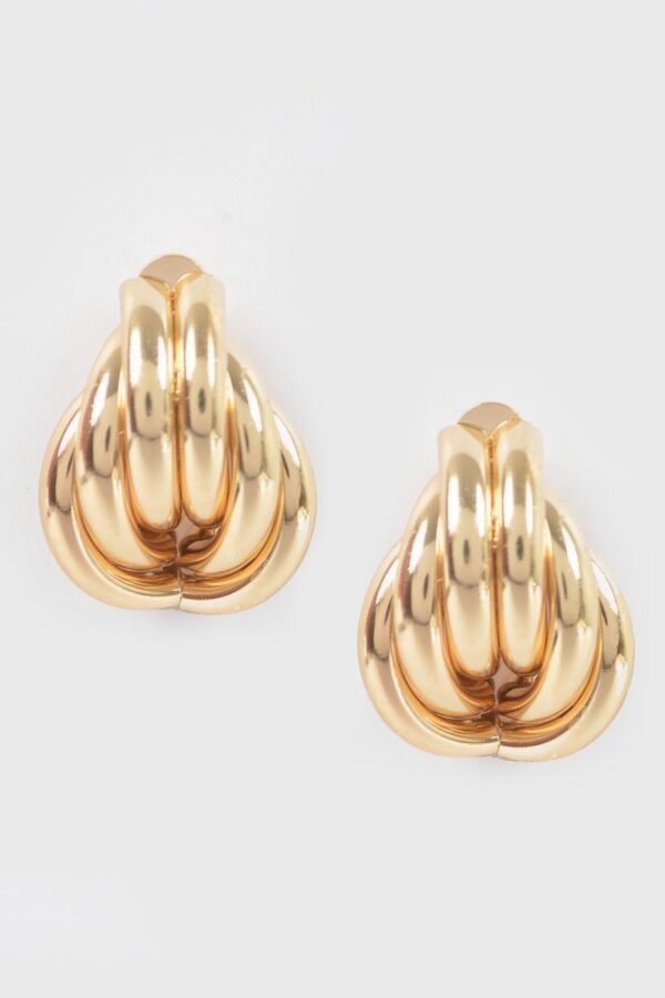 Metal Stud Earrings – Minimalist Polished Metal, Gold/Silver
