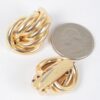 Metal Stud Earrings – Minimalist Polished Metal, Gold/Silver